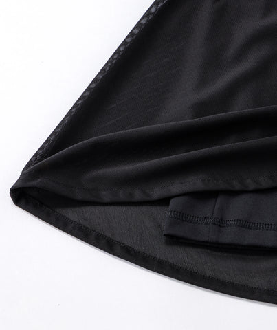 SHEER COMPETITION SKIRT WITH BUILT-IN SHORTS